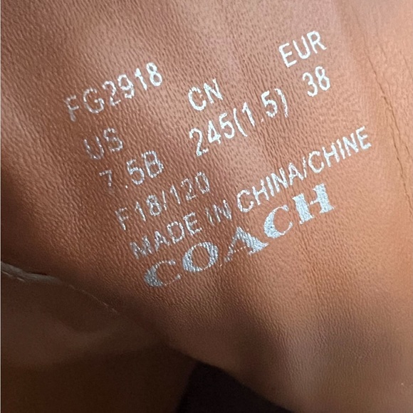 Coach Edie Velvet Bootie in Wine (Red) - Size 7.5 - Picture 5 of 9